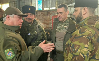 Василий Голубев во время встречи с участниками СВО в ДНР. Фото telegram-канал Василия Голубева