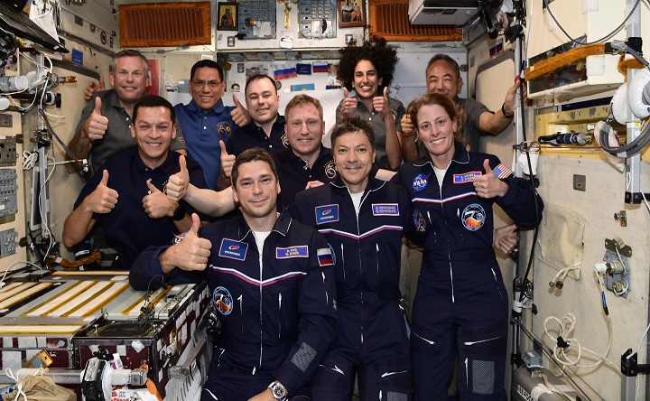 Космонавты на МКС. Фото госкорпорации «Роскосмос»