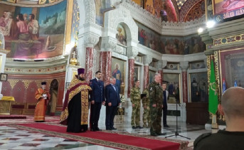 Проводы добровольцев. Фото ruffnwes.ru