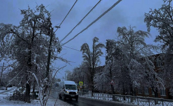 Заснеженный город. Фото telegram-канала Минэнерго России