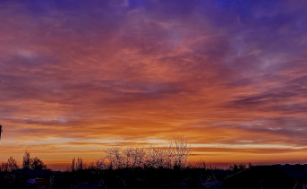 Рассвет над Северным, Таганрог. Фото Елены Анисимовой