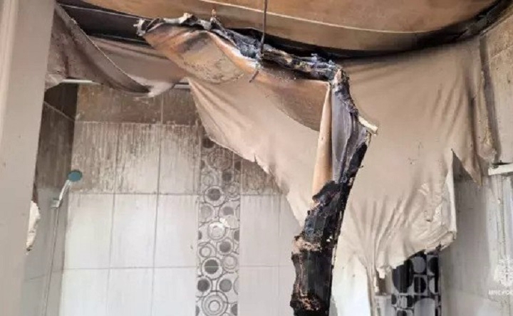 Последствия пожара. Фото пресс-службы МЧС по Ростовской области