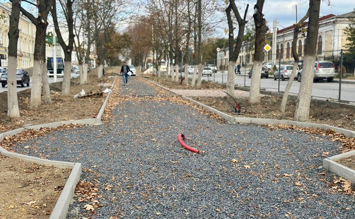 Реконструируемый участок Платовского проспекта. Фото telegram-канала Николая Толмачёва