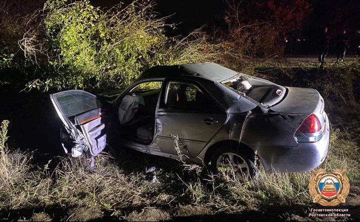 Место ДТП. Фото отдела пропаганды УГАИ по Ростовской области