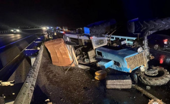 Место ДТП. Фото отдела пропаганды Госавтоинспекции по Ростовской области