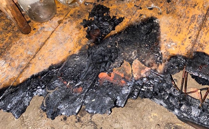 Место происшествия. Фото пресс-службы МЧС Ростовской области