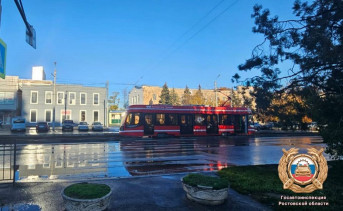 Место ДТП. Фото пресс-службы Госавтоинспекции Ростовской области