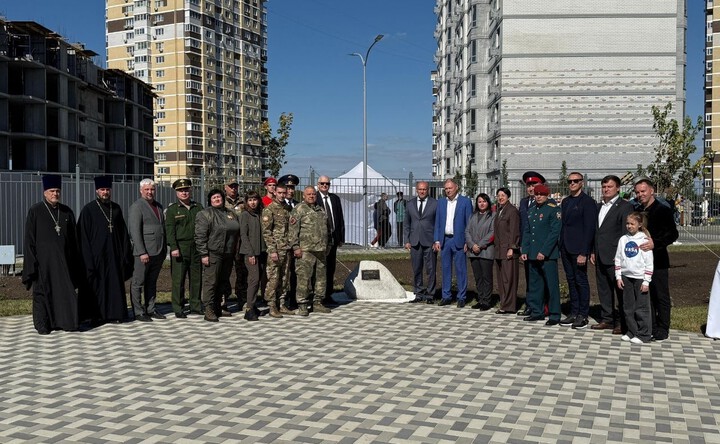Закладка капсулы времени. Фото предоставлено Министерством архитектуры и территориального развития Ростовской области