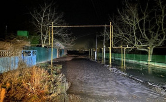 Затопленный хутор. Фото пресс-службы ГУ МЧС по Ростовской области