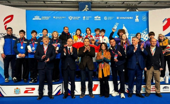 Пьедестал почёта. Фото пресс-службы спорткомитета Таганрога