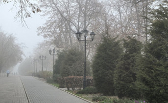 Туманный Петровский бульвар. Фото Романа Гурина