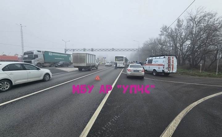 Место ДТП. Фото telegram-канала «112 Аксайского района»