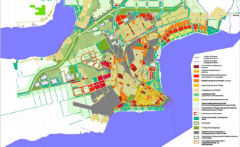 Основной чертёж Генерального плана Таганрога. Фото пресс-службы администрации города