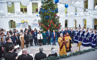 Обряд освящения. Фото Валерии Комченко, пресс-служба ЮРГПУ (НПИ)