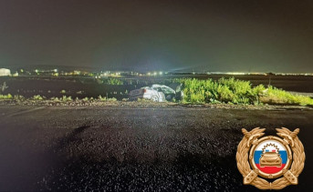 Место ДТП. Фото отдела пропаганды Госавтоинспекции Ростовской области