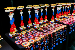 Награды участников турнира. Фото со страницы в ВК Федерации СБЕ «ММА» Республики Крым