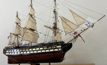 Макет корабля «Азов». Фото telegram-канала Азовского музея-заповедника