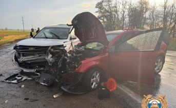 Место ДТП. Фото пресс-службы Госавтоинспекции по Ростовской области