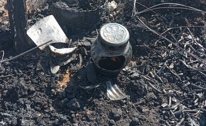 Лампада, ставшая причиной возгорания. Фото Павла Лебедева