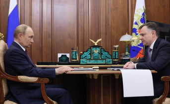 Встреча Владимира Путина и Юрия Слюсаря. Фото пресс-службы губернатора