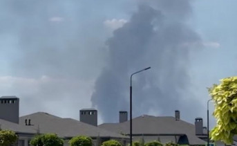 Пожар в Овощном. Скриншот видео telegram-канала DonMash