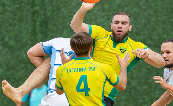 Команда «Таганий Рог» в игре против «Ростова». Фото федерации рэгби России