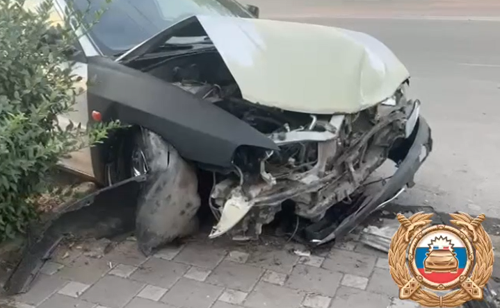 Место ДТП. Фото пресс-службы Госавтоинспекции Ростовской области