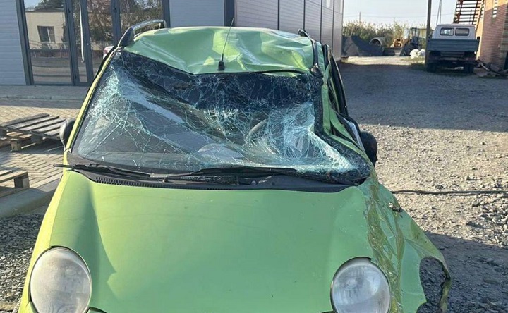 Место ДТП. Фото отдела пропаганды УГАИ по Ростовской области