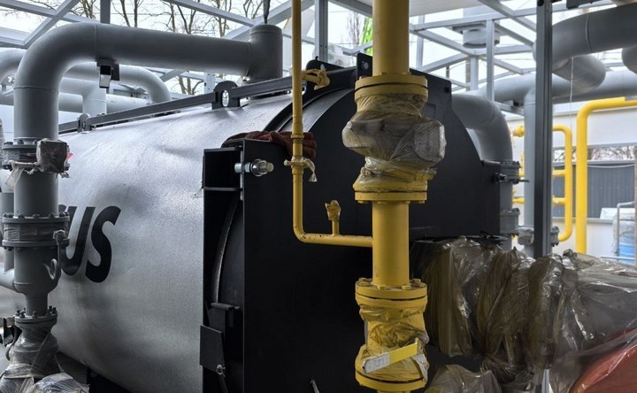 Монтаж оборудования новой котельной на улице Привокзальной. Фото telegram–канала Дмитрия Устименко