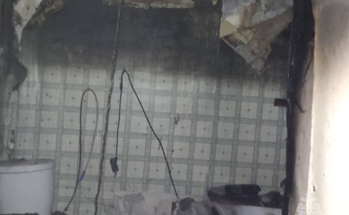 Последствия возгорания. Фото пресс-службы МЧС по Ростовской области