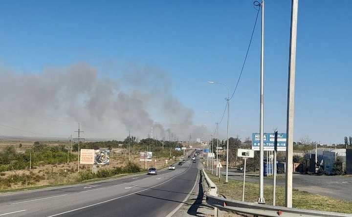 Пожар в Кулешовке. Фото Ольги Максимовой