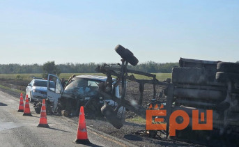 Место ДТП. Фото Елены Анисимовой / ruffnews.ru