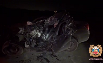 Место ДТП. Фото отдела пропаганды УГАИ по Ростовской области