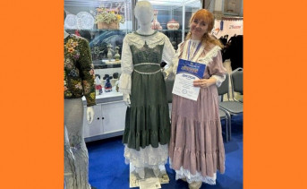 Платье с выставки «Уникальная Россия». Фото со странички в ВК Людмилы Кузовкиной