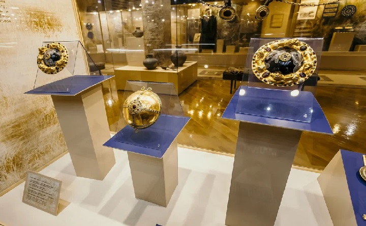 Фрагмент экспозиции «Сокровища кочевников Евразии». Азовский историко-археологический и палеонтологический музей-заповедник. Фото Елены Самарич