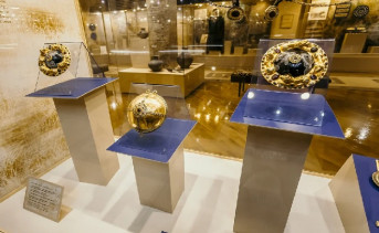 Фрагмент экспозиции «Сокровища кочевников Евразии». Азовский историко-археологический и палеонтологический музей-заповедник. Фото Елены Самарич