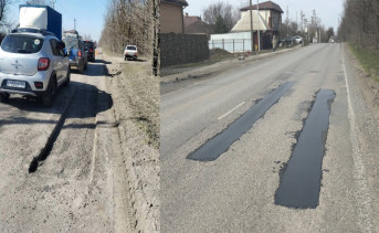 Результат ремонта дороги на улице Сарматской. Фото Telegram-канала Павла Исакова