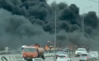 Место ДТП. Скриншот видео Кирилла Знаменского