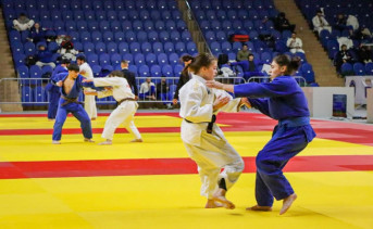 Один из поединков Анжелы Юзбашян. Фото пресс-службы ЮРГПУ(НПИ)