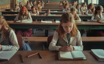 Школьники на экзамене. Фото сгенерировано Midjourney