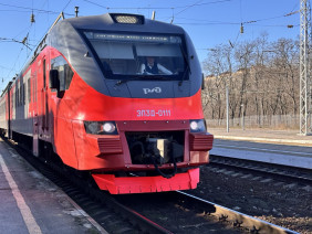 Электричка в Таганроге. Фото ruffnews.ru