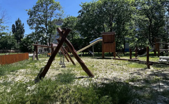Детская площадка в парке «Казачок». Фото telegram-канала министра ЖКХ Антонины Пшеничной