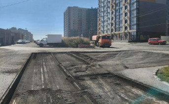 Ремонт дороги по улице Чехова. Фото канала Светланы Камбуловой