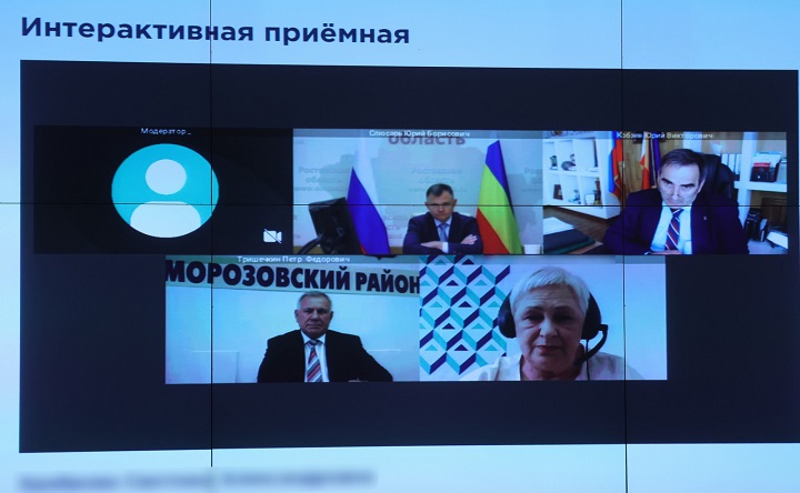 Участники интерактивного приёма. Фото пресс-службы губернатора